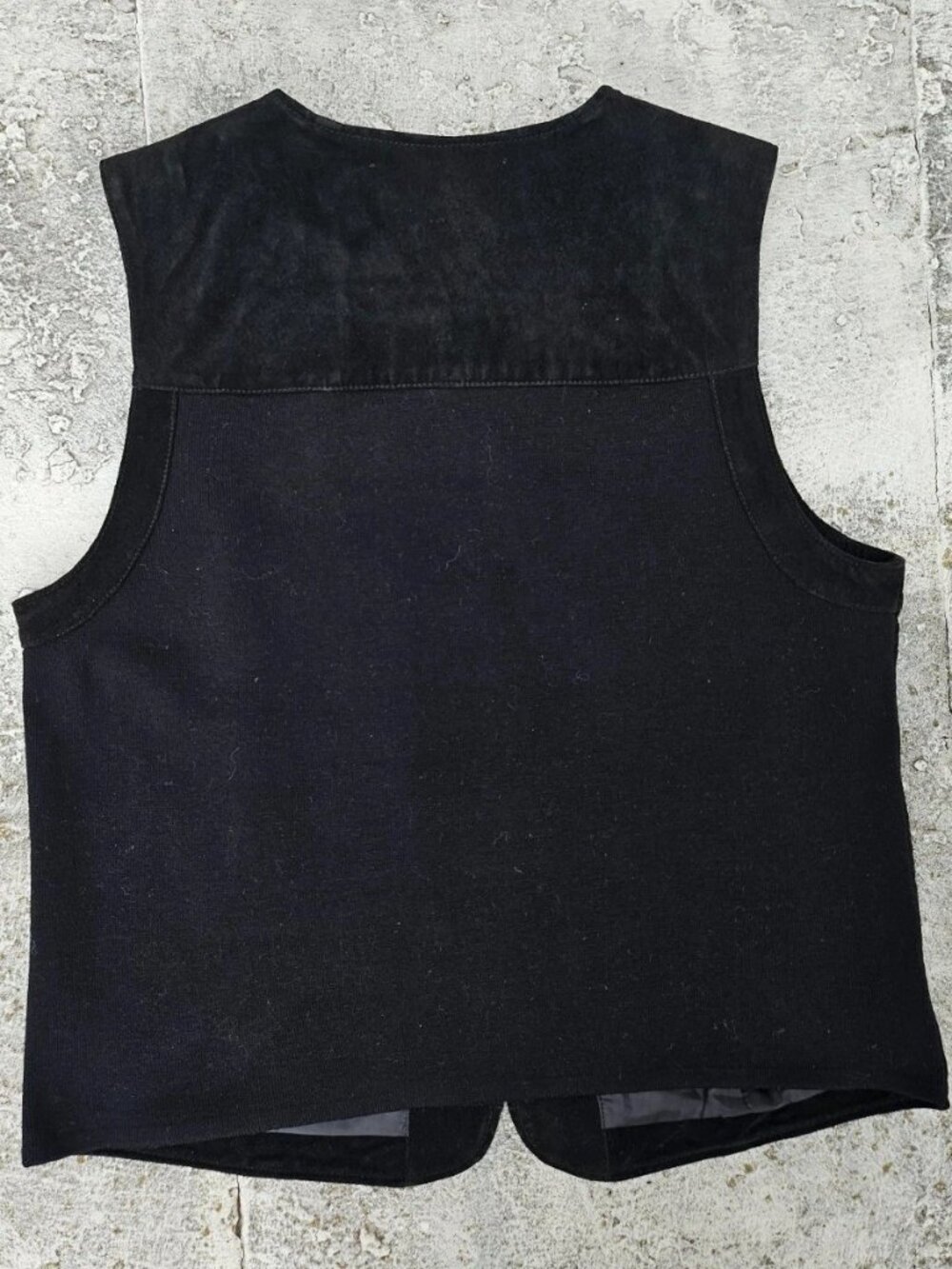 Peter Nygard Women Vest Jacket Black Suede Genuine Leather Zip Up Size XL - Picture 2 of 9